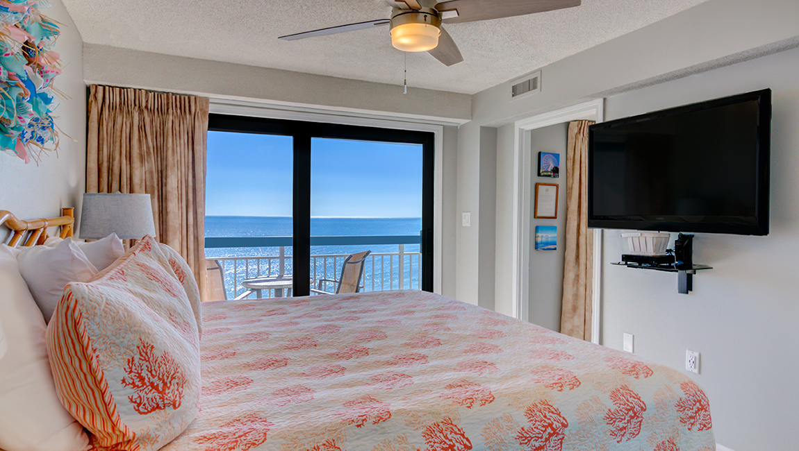 View of ocean front one bedroom suite